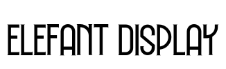 Elefant Display Font Image