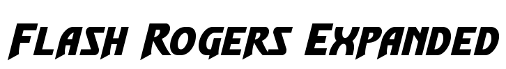 Flash Rogers Expanded Font Image