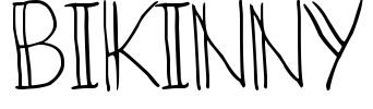 Bikinny Font Image