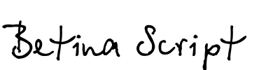 Betina Script Font Image