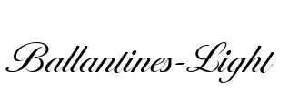 Ballantines-Light Font Image