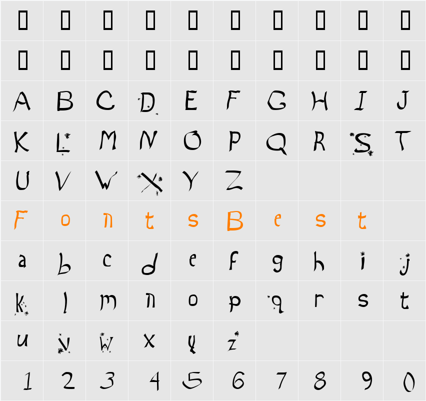 My Name Character Map