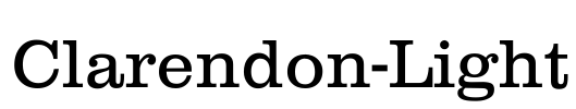 Clarendon-Light Font Image