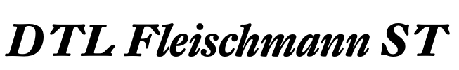 DTL Fleischmann ST Font Image