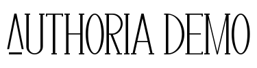 Authoria Demo Font Image