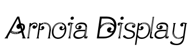 Arnoia Display Font Image