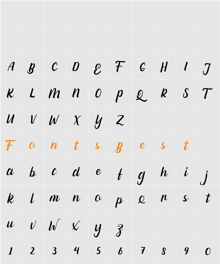 Bangga FREE Character Map