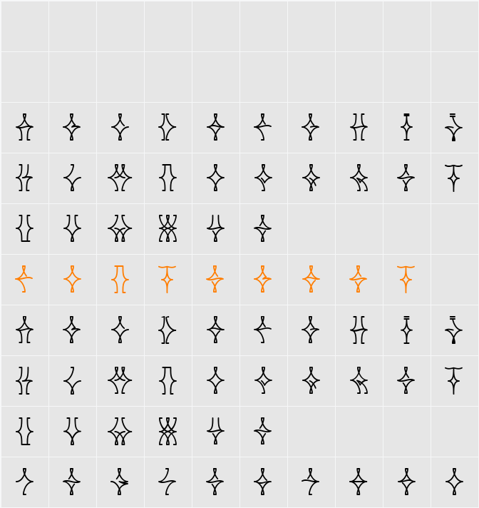 NELLY FRD Character Map