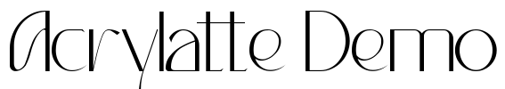 Acrylatte Demo Font Image