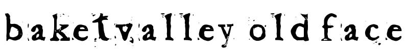 Baketvalley Old Face Font Image