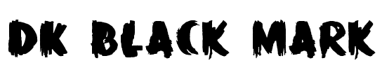DK Black Mark Font Image