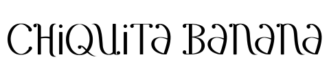 Chiquita Banana Font Image