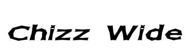 Chizz Wide Font Image