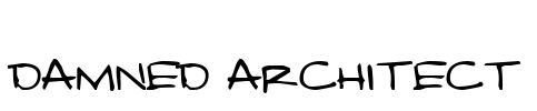 Damned Architect Font Image