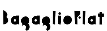 BagaglioFlat Font Image