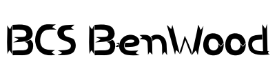 BCS BenWood Font Image