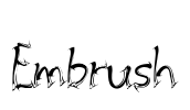 Embrush Font Image