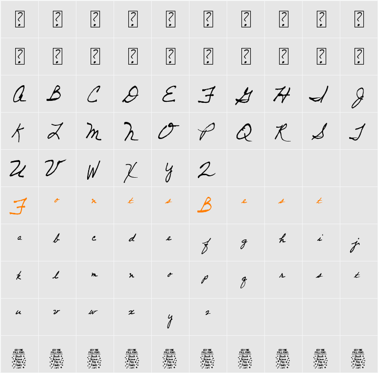 Dancing Pam (Demo) Character Map