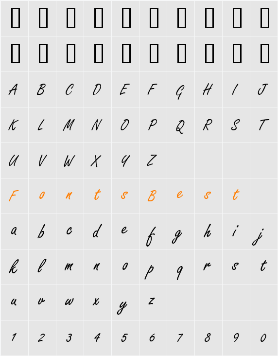 DSU_FreeJack Character Map