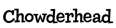 Chowderhead Font Image