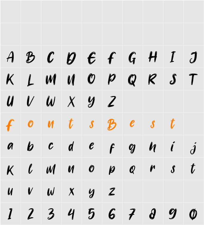 Banyu langits Character Map