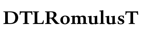 DTLRomulusT Font Image