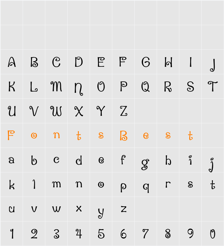 Penguin Attack Cyrillic Character Map