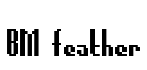 BM feather Font Image