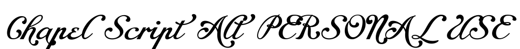 Chapel Script Alt PERSONAL USE