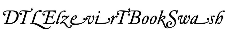 DTLElzevirTBookSwash Font Image