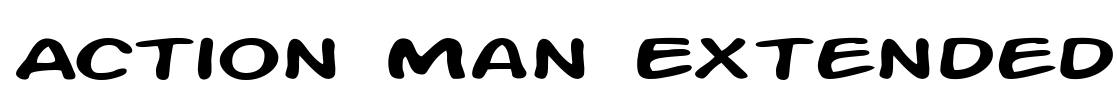 Action Man Extended Font Image