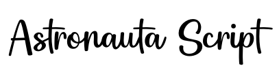 Astronauta Script Font Image