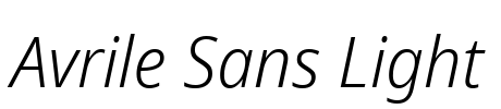 Avrile Sans Light Font Image
