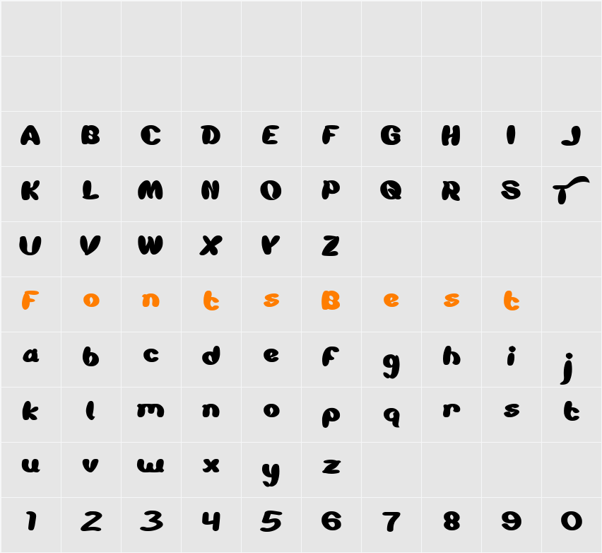 ABIMOTY Character Map