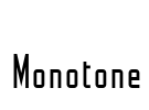 Monotone Font Image