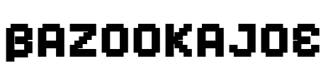 BazookaJoe Font Image
