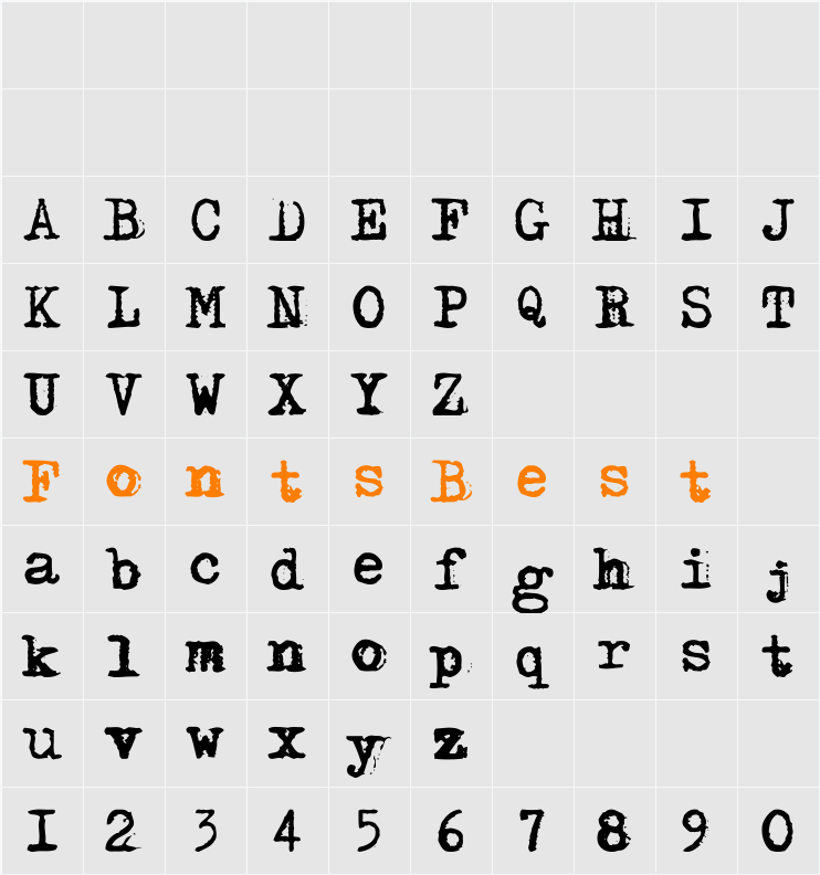 DS Moster Character Map