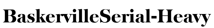 BaskervilleSerial-Heavy Font Image
