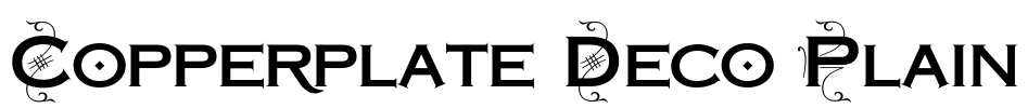 Copperplate Deco Plain Font Image