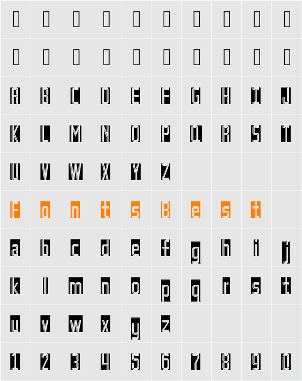 Bad Eyes Character Map