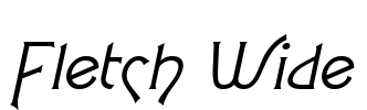 Fletch Wide Font Image