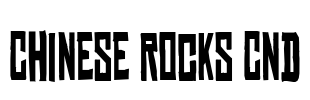 Chinese Rocks Cnd Font Image
