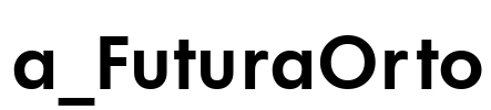 a_FuturaOrto Font Image
