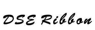 DSE Ribbon Font Image