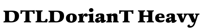 DTLDorianT Heavy Font Image