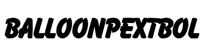 BalloonPExtBol Font Image