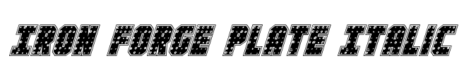 Iron Forge Plate Italic