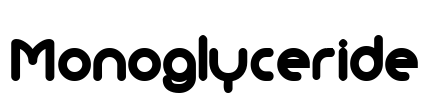 Monoglyceride Font Image