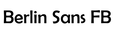 Berlin Sans FB Font Image