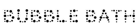 Bubble Bath Font Image